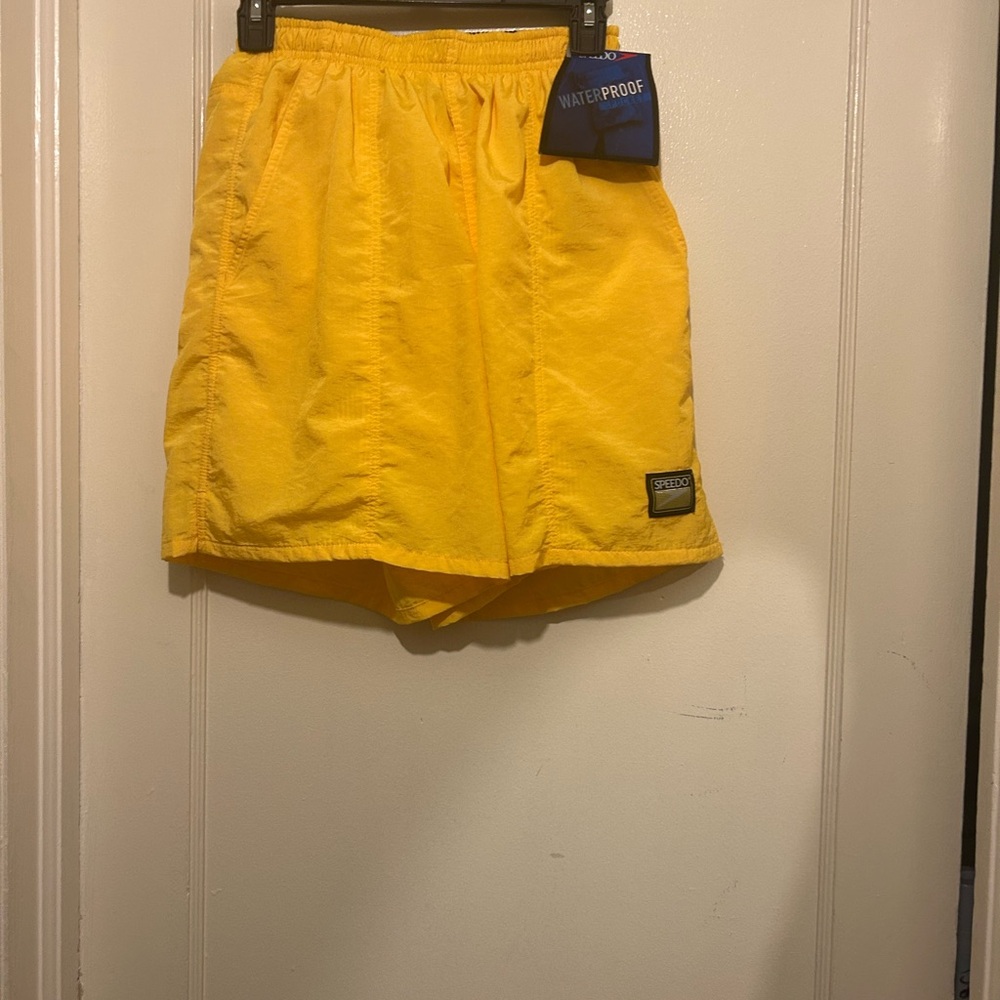 Speedo Vibrant Yellow Athletic Shorts